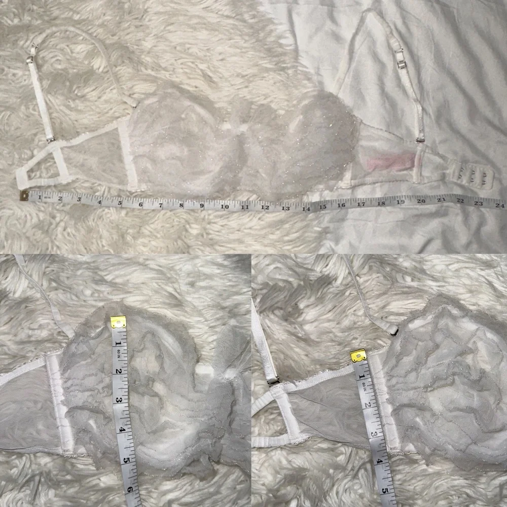 Victoria’s Secret | 2015 Ruffle Shimmer Strapless Convertible Unlined Bra 32D